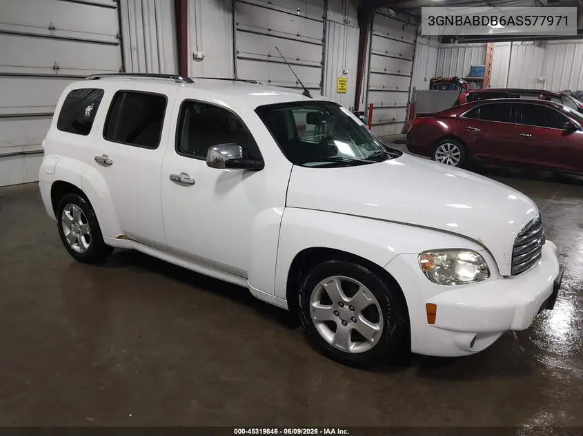 2010 Chevrolet Hhr Lt VIN: 3GNBABDB6AS577971 Lot: 45319846