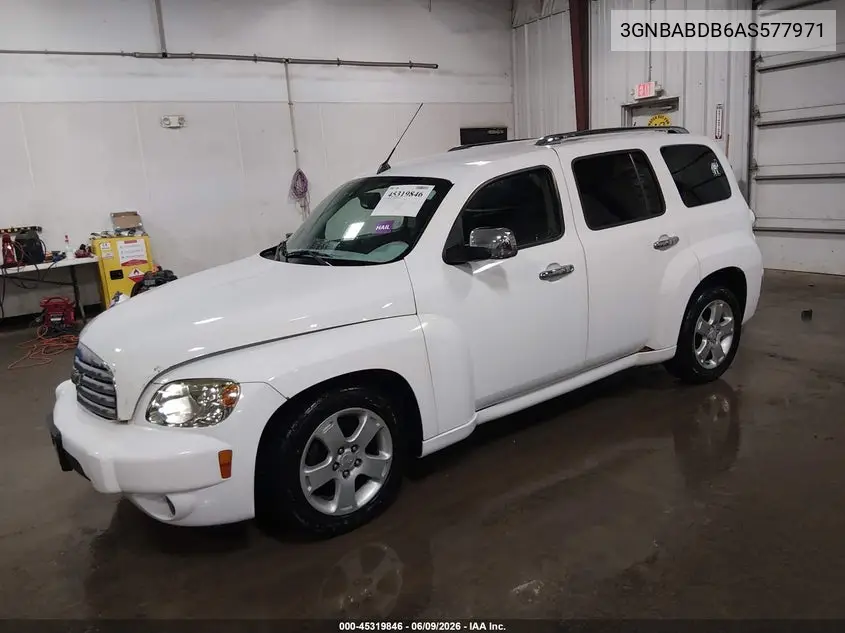 2010 Chevrolet Hhr Lt VIN: 3GNBABDB6AS577971 Lot: 45319846