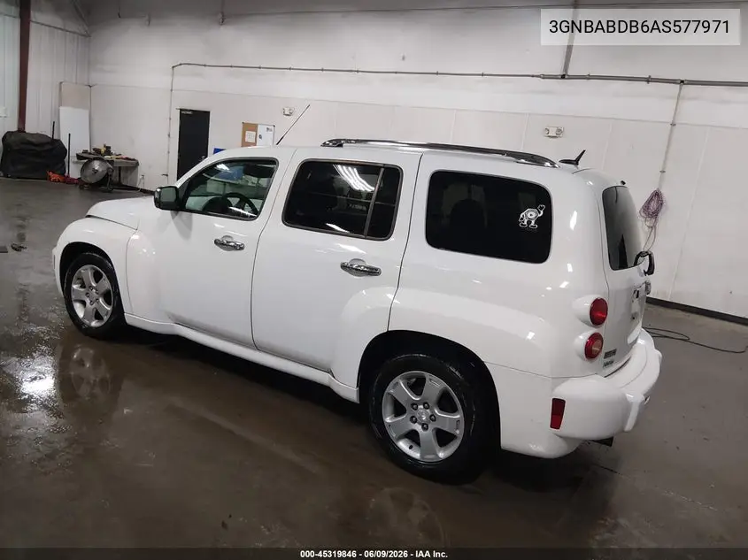 2010 Chevrolet Hhr Lt VIN: 3GNBABDB6AS577971 Lot: 45319846