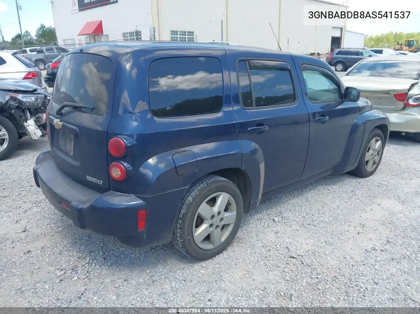 2010 Chevrolet Hhr Lt VIN: 3GNBABDB8AS541537 Lot: 45357984