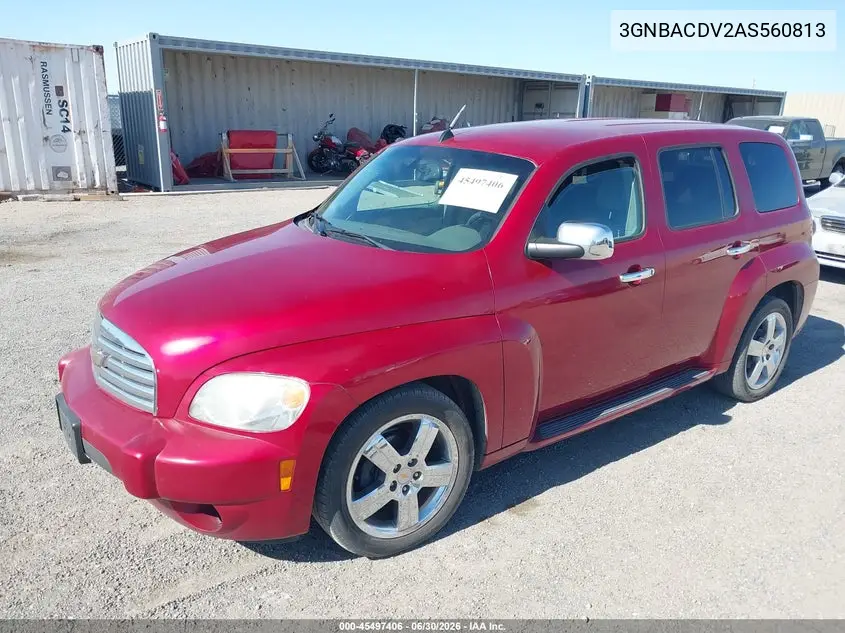2010 Chevrolet Hhr Lt VIN: 3GNBACDV2AS560813 Lot: 45497406