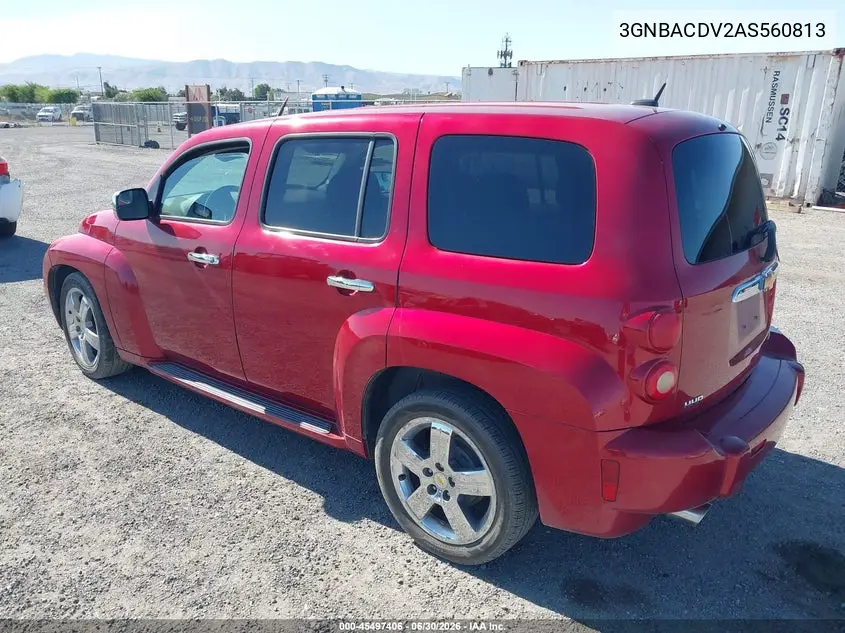 2010 Chevrolet Hhr Lt VIN: 3GNBACDV2AS560813 Lot: 45497406