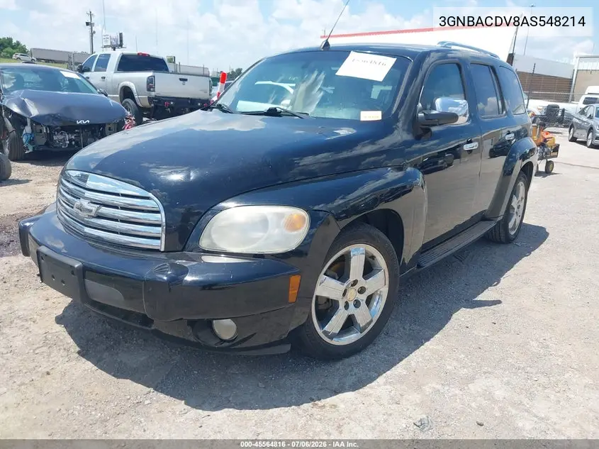 2010 Chevrolet Hhr Lt VIN: 3GNBACDV8AS548214 Lot: 45564816