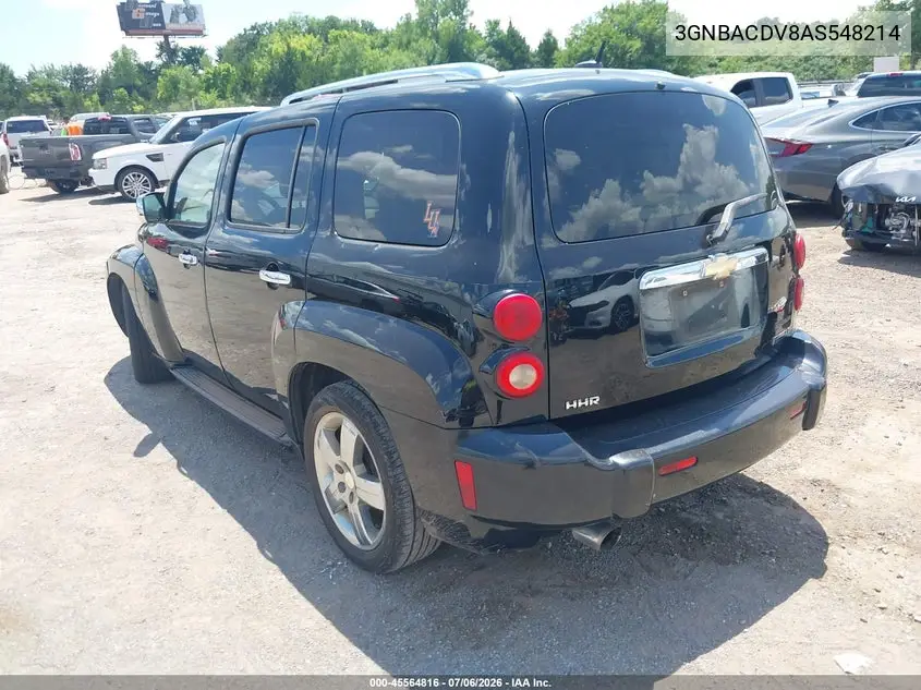 2010 Chevrolet Hhr Lt VIN: 3GNBACDV8AS548214 Lot: 45564816