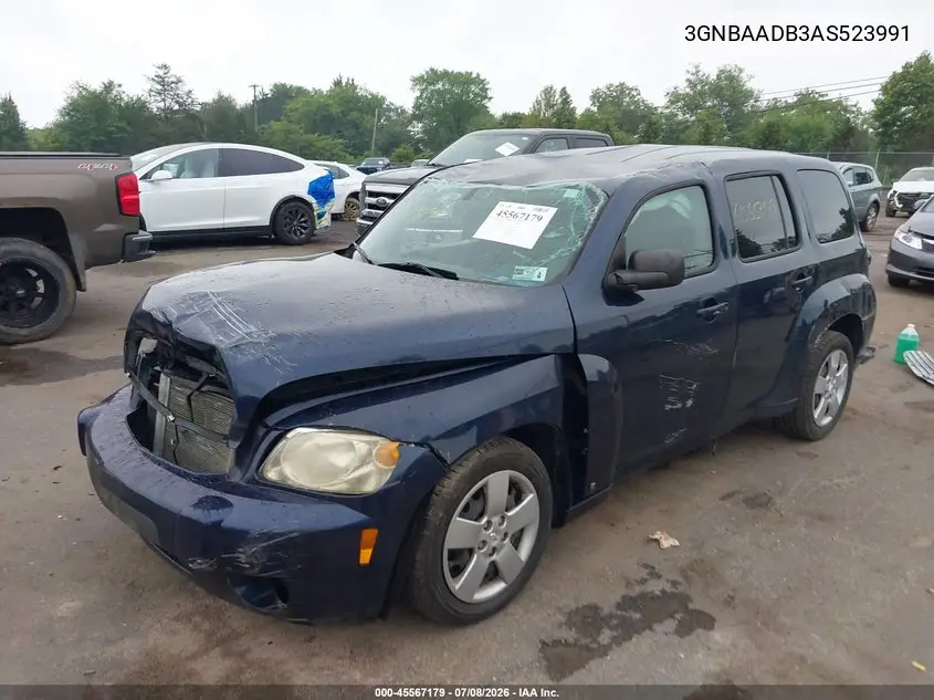 2010 Chevrolet Hhr Ls VIN: 3GNBAADB3AS523991 Lot: 45567179