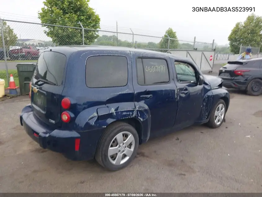 2010 Chevrolet Hhr Ls VIN: 3GNBAADB3AS523991 Lot: 45567179