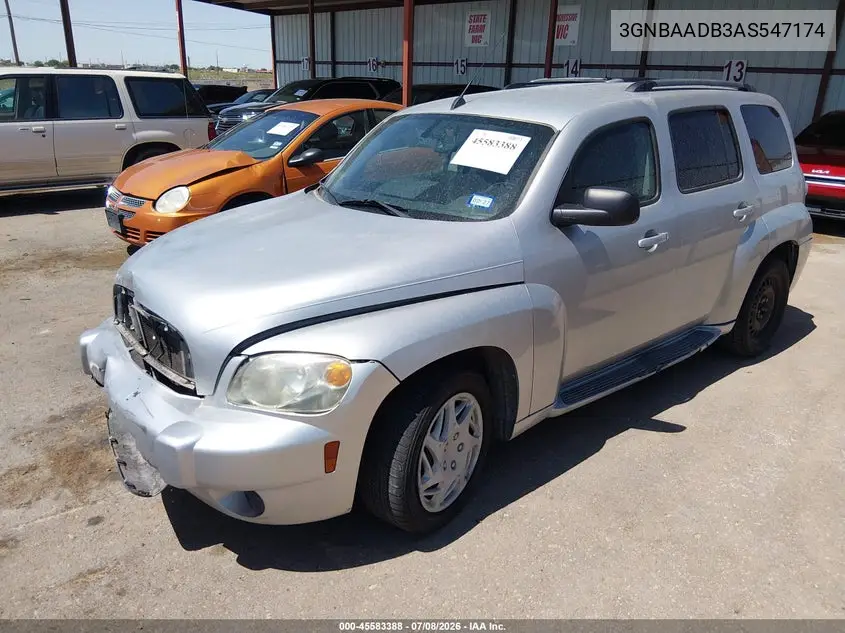 2010 Chevrolet Hhr Ls VIN: 3GNBAADB3AS547174 Lot: 45583388