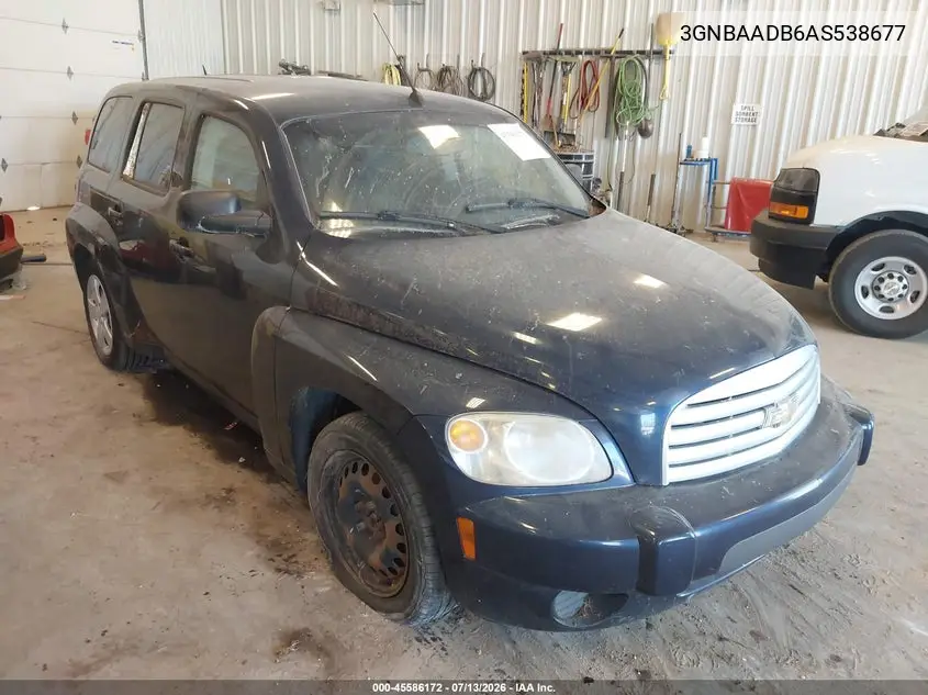 2010 Chevrolet Hhr Ls VIN: 3GNBAADB6AS538677 Lot: 45586172