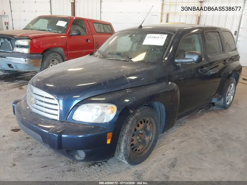2010 Chevrolet Hhr Ls VIN: 3GNBAADB6AS538677 Lot: 45586172