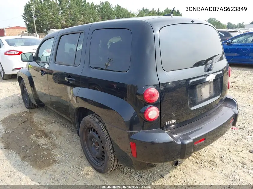 2010 Chevrolet Hhr Ls VIN: 3GNBAADB7AS623849 Lot: 45636526