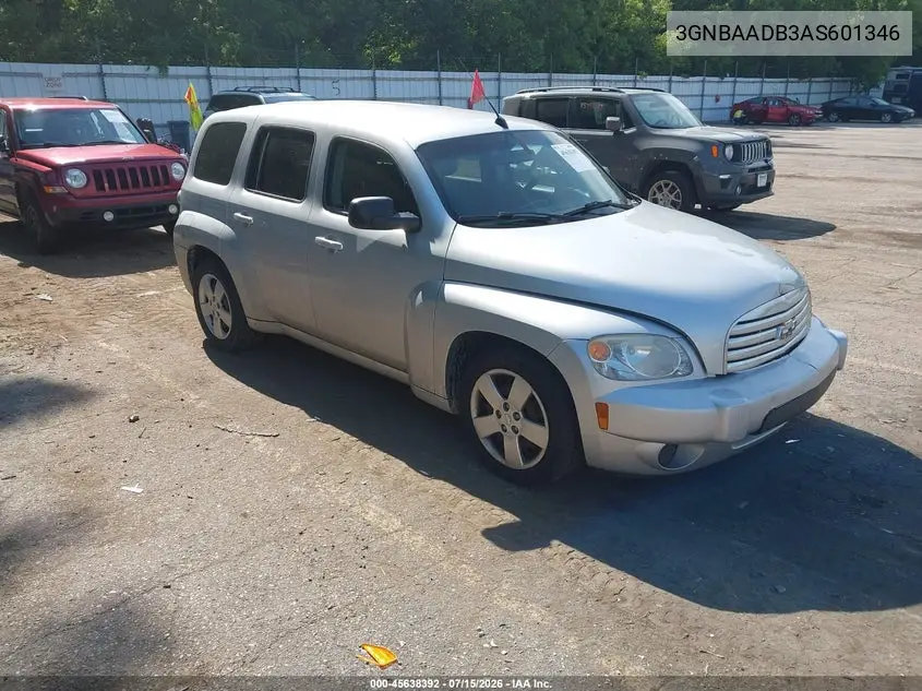 2010 Chevrolet Hhr Ls VIN: 3GNBAADB3AS601346 Lot: 45638392