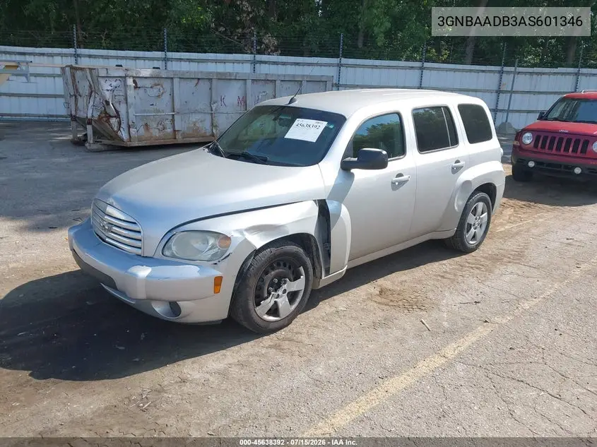 2010 Chevrolet Hhr Ls VIN: 3GNBAADB3AS601346 Lot: 45638392