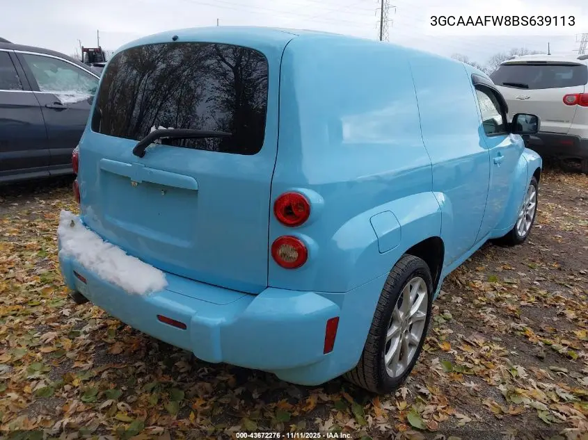 3GCAAAFW8BS639113 2011 Chevrolet Hhr Panel Ls