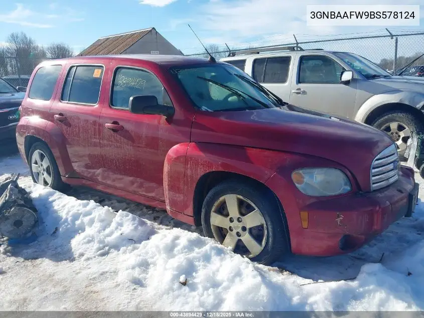 3GNBAAFW9BS578124 2011 Chevrolet Hhr Ls