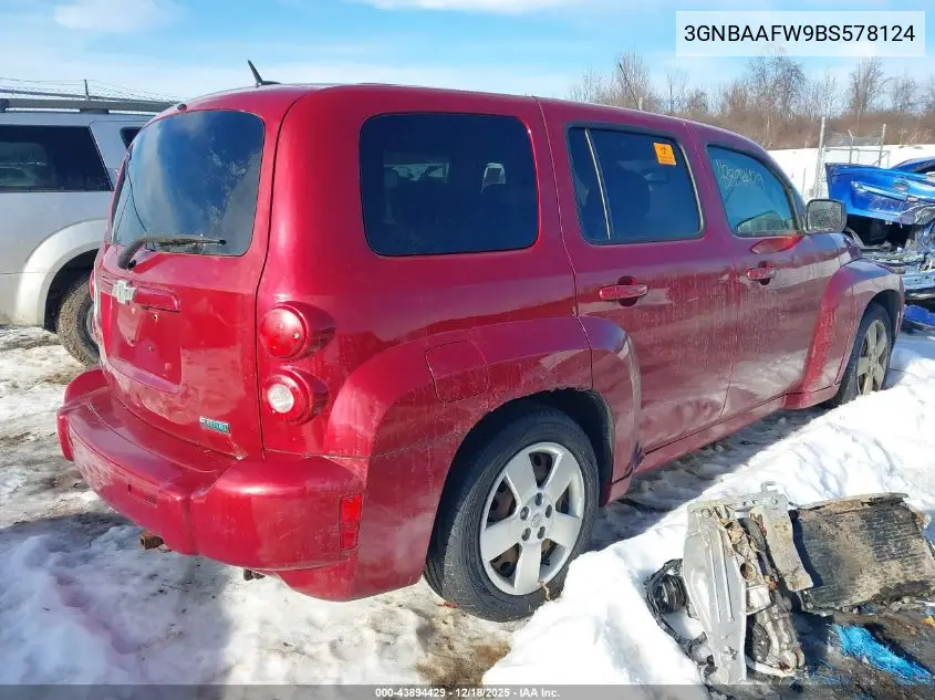 3GNBAAFW9BS578124 2011 Chevrolet Hhr Ls