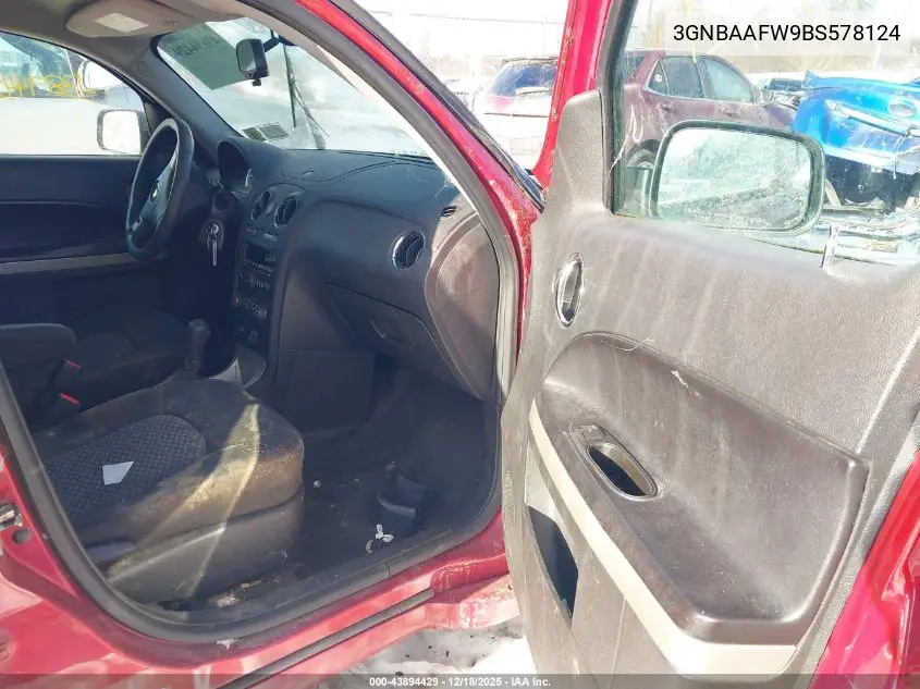 3GNBAAFW9BS578124 2011 Chevrolet Hhr Ls