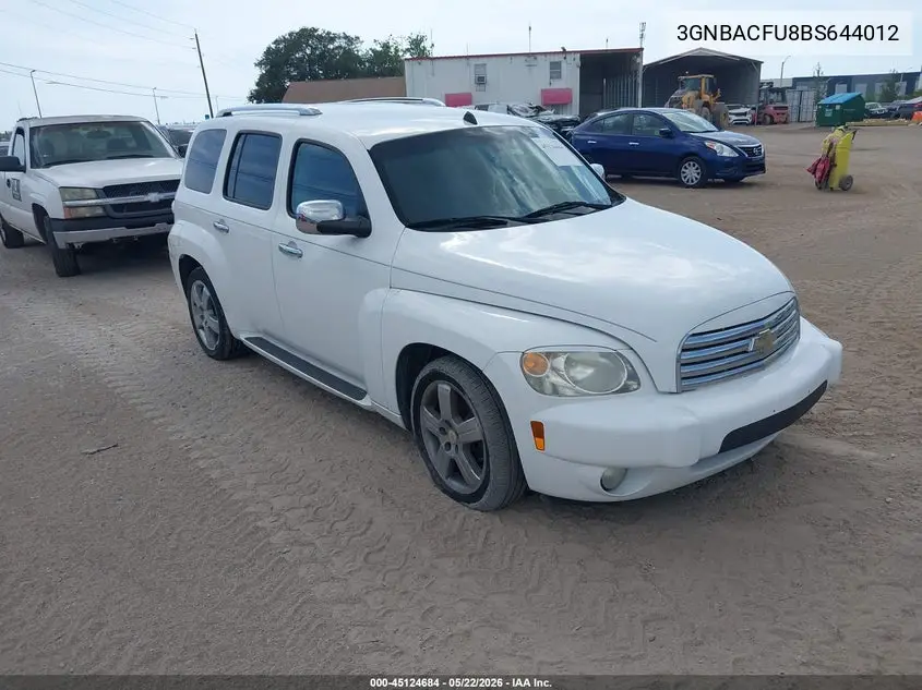 2011 Chevrolet Hhr Lt VIN: 3GNBACFU8BS644012 Lot: 45124684