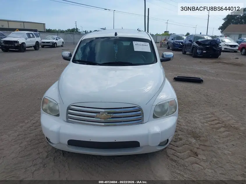 2011 Chevrolet Hhr Lt VIN: 3GNBACFU8BS644012 Lot: 45124684