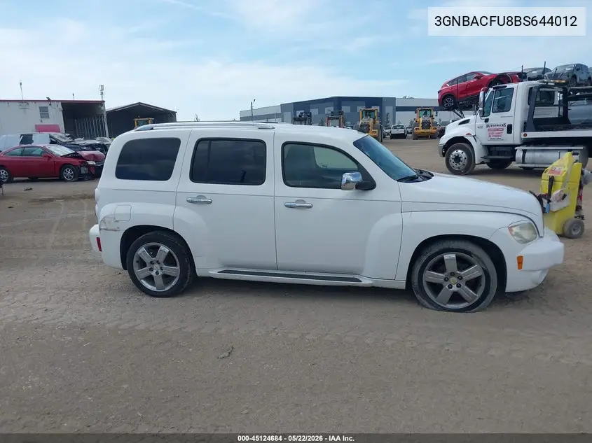 2011 Chevrolet Hhr Lt VIN: 3GNBACFU8BS644012 Lot: 45124684
