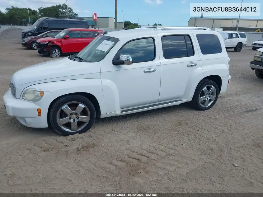 2011 Chevrolet Hhr Lt VIN: 3GNBACFU8BS644012 Lot: 45124684