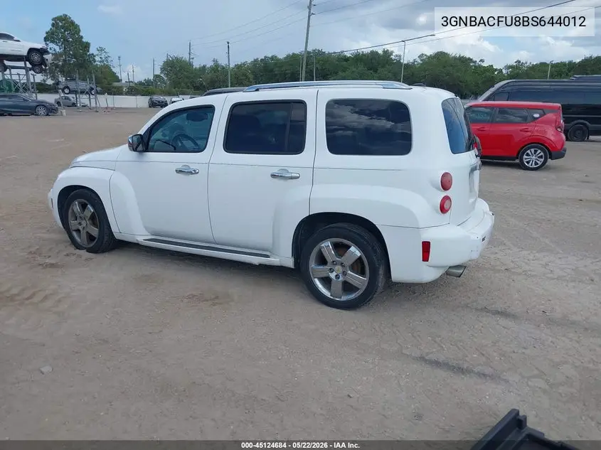 2011 Chevrolet Hhr Lt VIN: 3GNBACFU8BS644012 Lot: 45124684