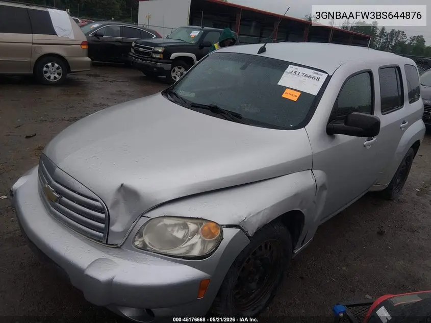 2011 Chevrolet Hhr Ls VIN: 3GNBAAFW3BS644876 Lot: 45176668