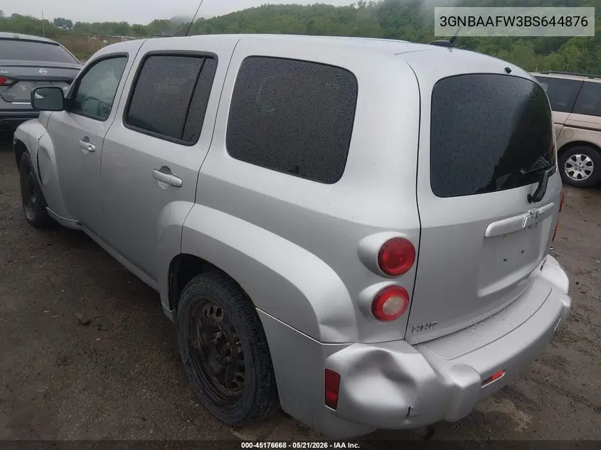 2011 Chevrolet Hhr Ls VIN: 3GNBAAFW3BS644876 Lot: 45176668