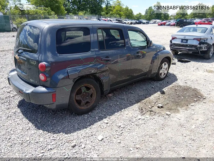 2011 Chevrolet Hhr Lt VIN: 3GNBABFW0BS621836 Lot: 45199234