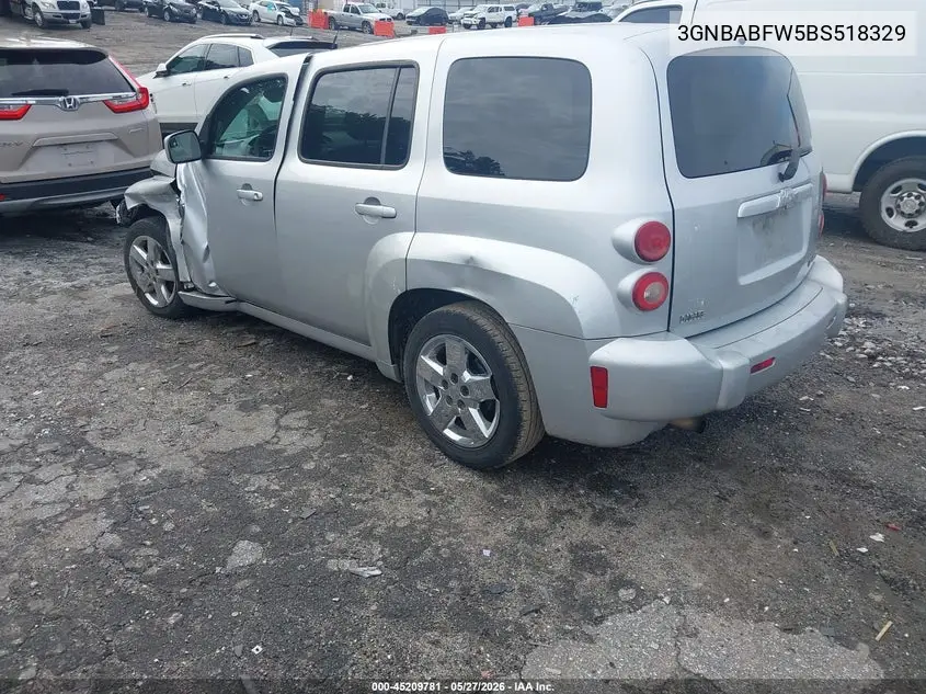 2011 Chevrolet Hhr Lt VIN: 3GNBABFW5BS518329 Lot: 45209781