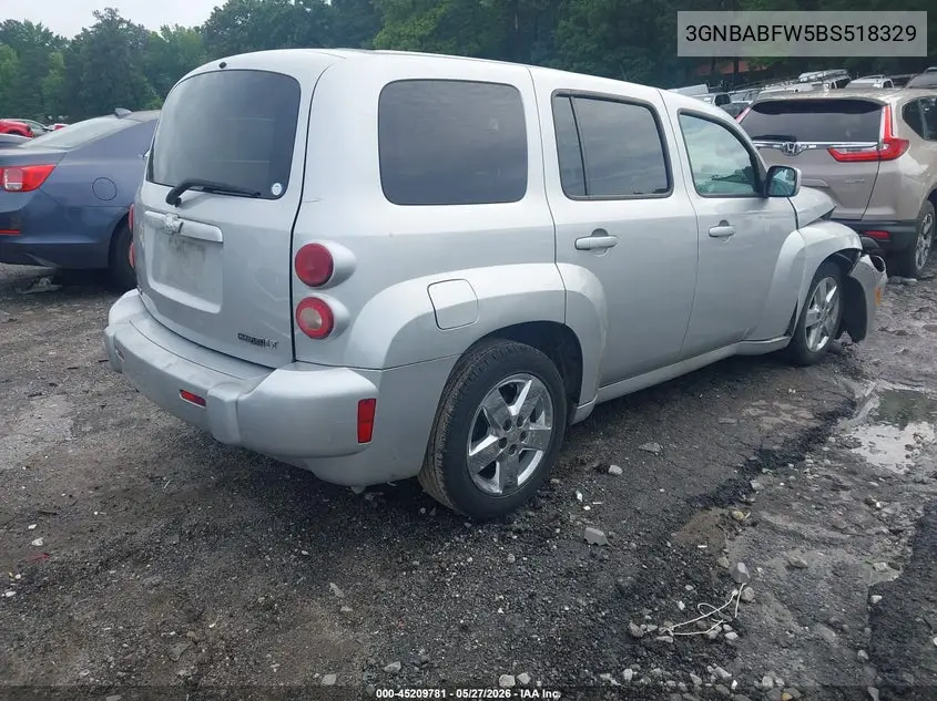 2011 Chevrolet Hhr Lt VIN: 3GNBABFW5BS518329 Lot: 45209781