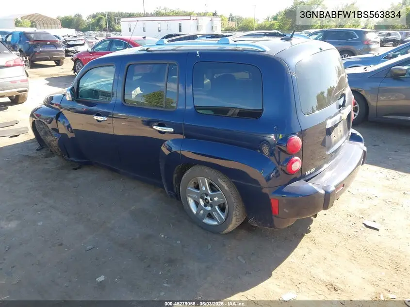 2011 Chevrolet Hhr Lt VIN: 3GNBABFW1BS563834 Lot: 45279058