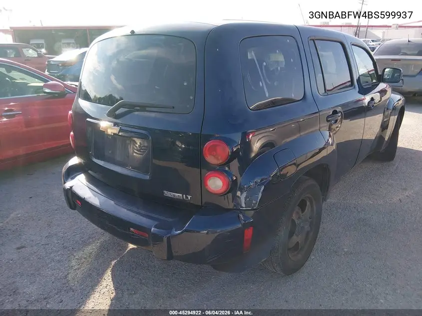 2011 Chevrolet Hhr Lt VIN: 3GNBABFW4BS599937 Lot: 45294922