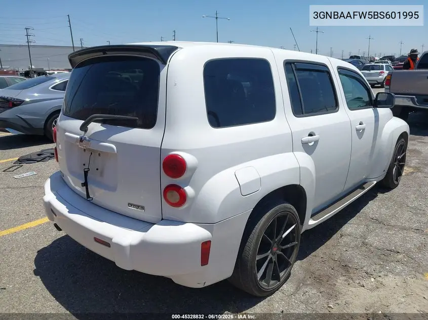 2011 Chevrolet Hhr Ls VIN: 3GNBAAFW5BS601995 Lot: 45328832