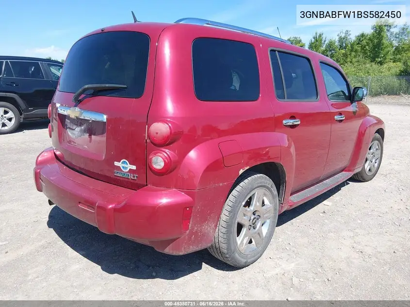 2011 Chevrolet Hhr Lt W/1Lt VIN: 3GNBABFW1BS582450 Lot: 45380731