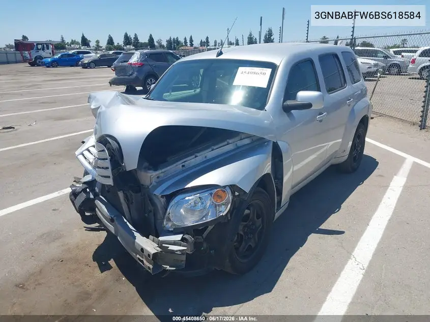 2011 Chevrolet Hhr Lt W/1Lt VIN: 3GNBABFW6BS618584 Lot: 45408650