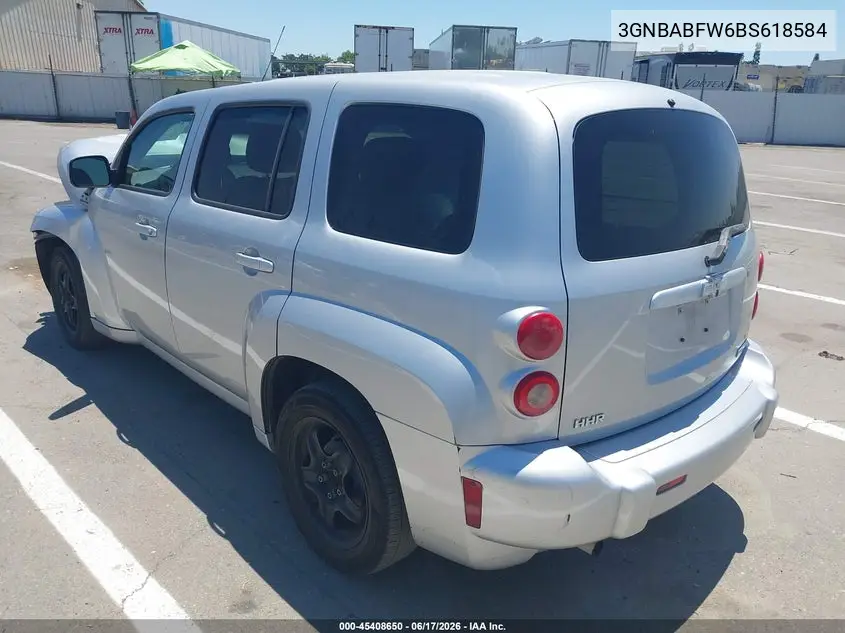 2011 Chevrolet Hhr Lt W/1Lt VIN: 3GNBABFW6BS618584 Lot: 45408650