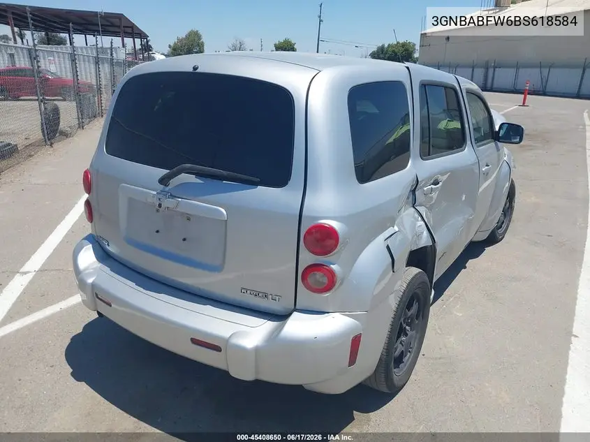 2011 Chevrolet Hhr Lt W/1Lt VIN: 3GNBABFW6BS618584 Lot: 45408650
