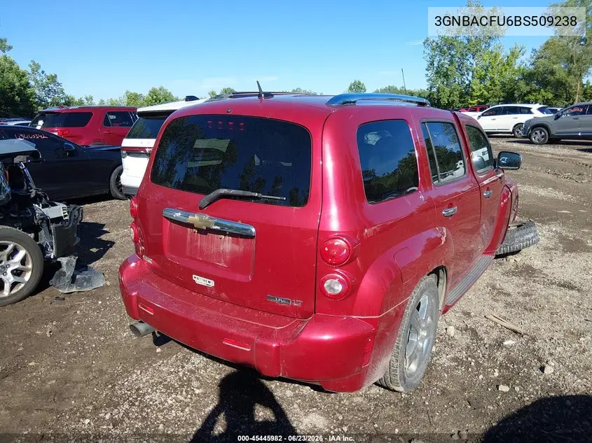 2011 Chevrolet Hhr Lt W/2Lt VIN: 3GNBACFU6BS509238 Lot: 45445982