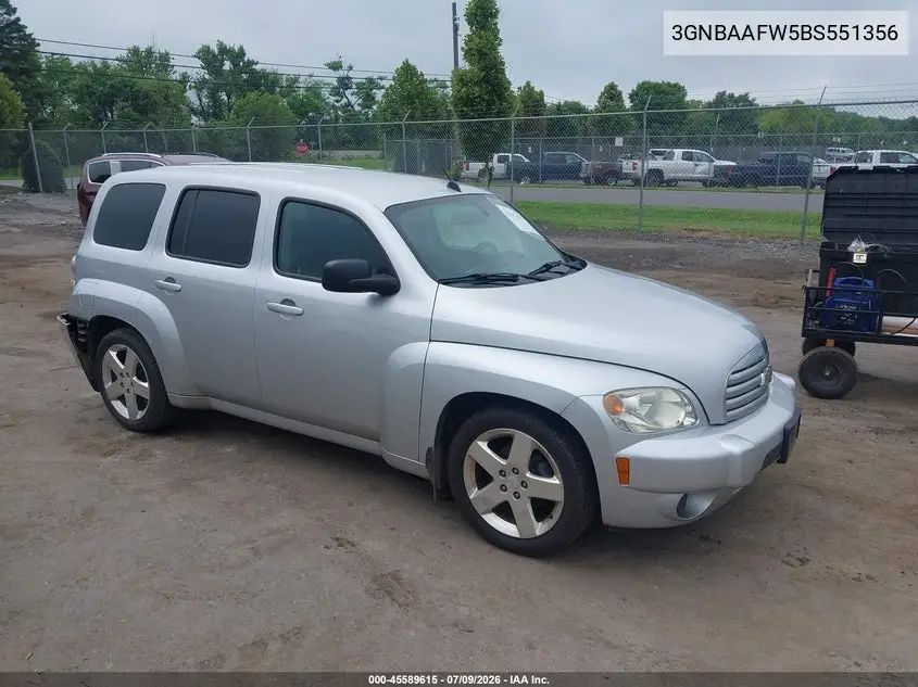 2011 Chevrolet Hhr Ls VIN: 3GNBAAFW5BS551356 Lot: 45589615