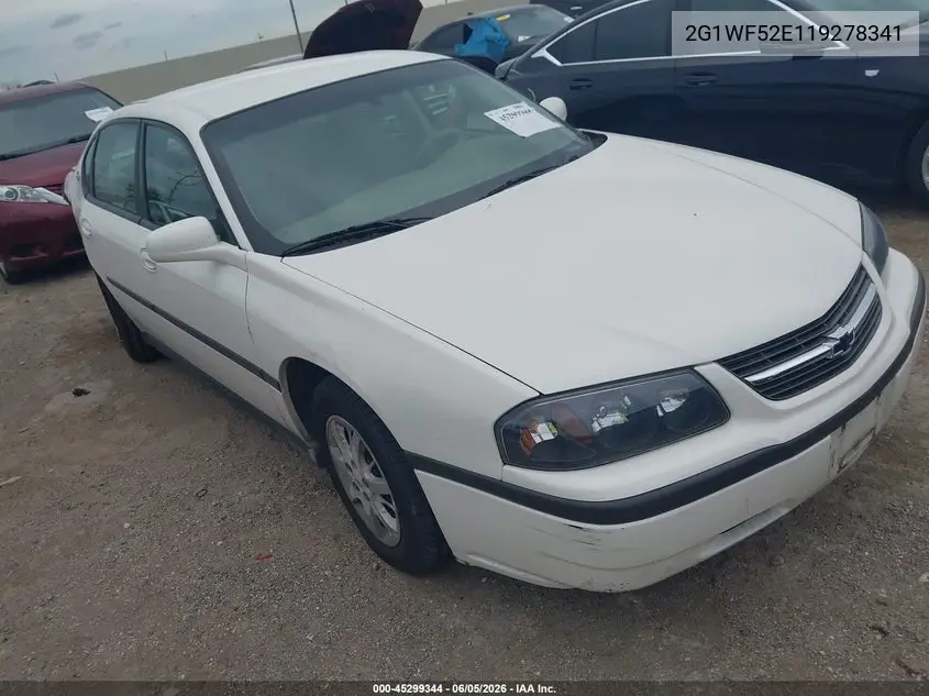 2001 Chevrolet Impala VIN: 2G1WF52E119278341 Lot: 45299344