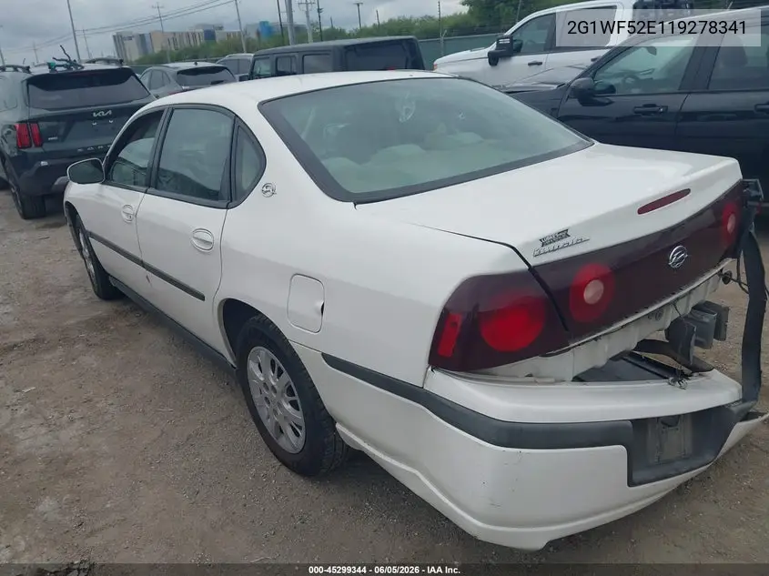 2001 Chevrolet Impala VIN: 2G1WF52E119278341 Lot: 45299344
