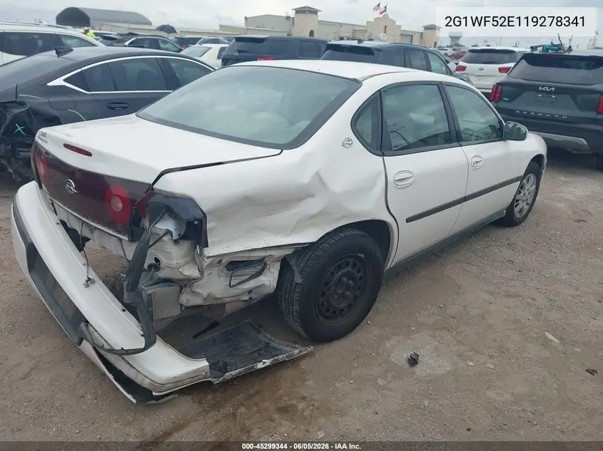 2001 Chevrolet Impala VIN: 2G1WF52E119278341 Lot: 45299344