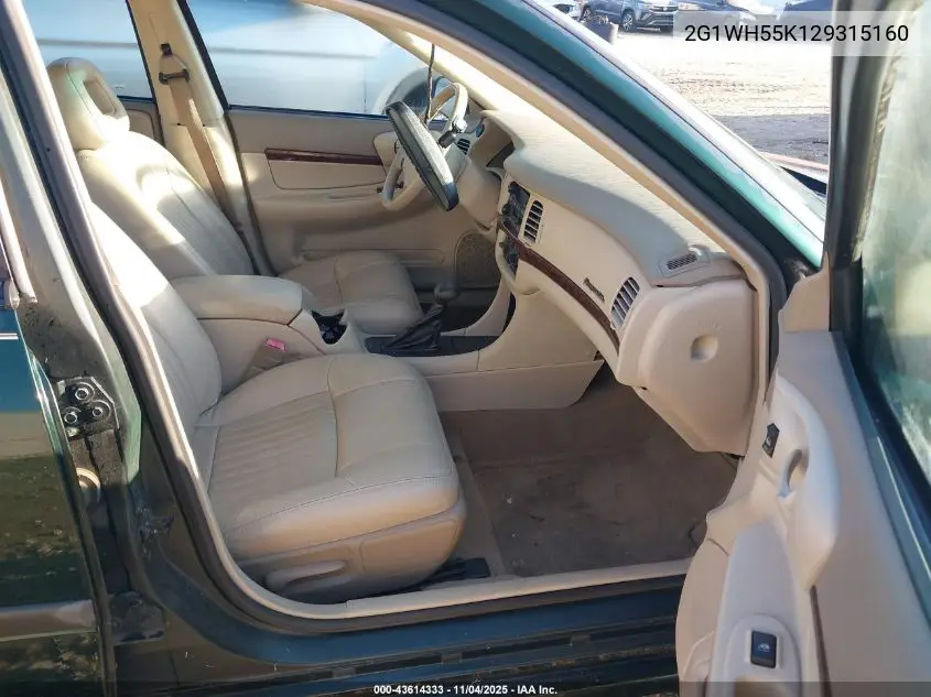 2G1WH55K129315160 2002 Chevrolet Impala Ls