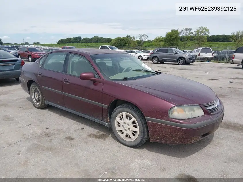 2003 Chevrolet Impala VIN: 2G1WF52E239392125 Lot: 45497154