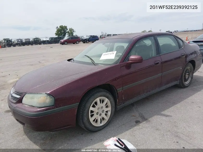 2003 Chevrolet Impala VIN: 2G1WF52E239392125 Lot: 45497154
