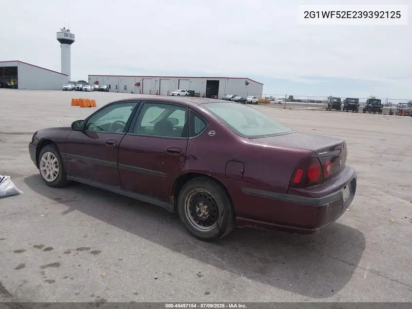 2003 Chevrolet Impala VIN: 2G1WF52E239392125 Lot: 45497154
