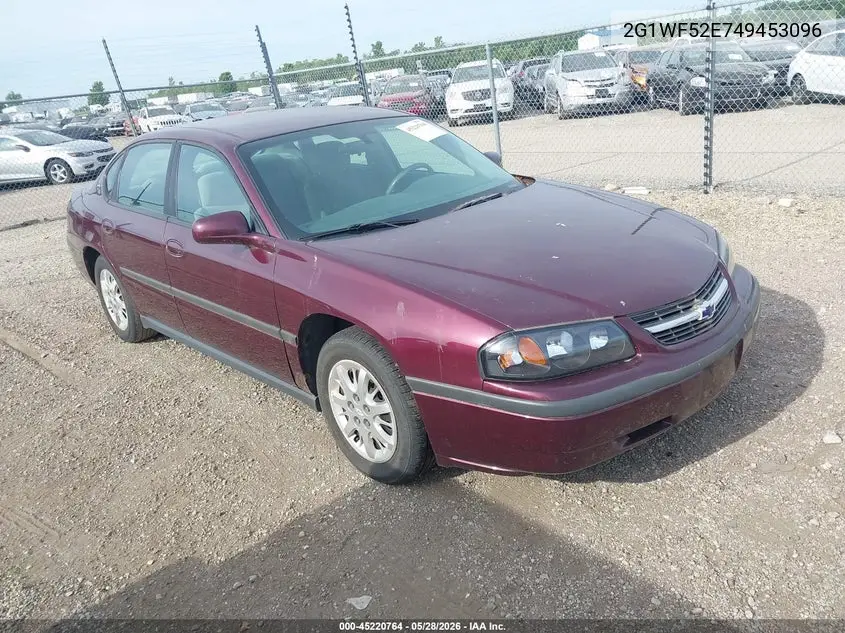 2004 Chevrolet Impala VIN: 2G1WF52E749453096 Lot: 45220764