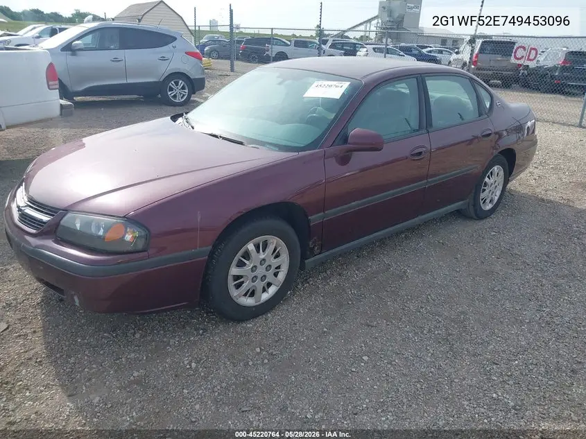 2004 Chevrolet Impala VIN: 2G1WF52E749453096 Lot: 45220764