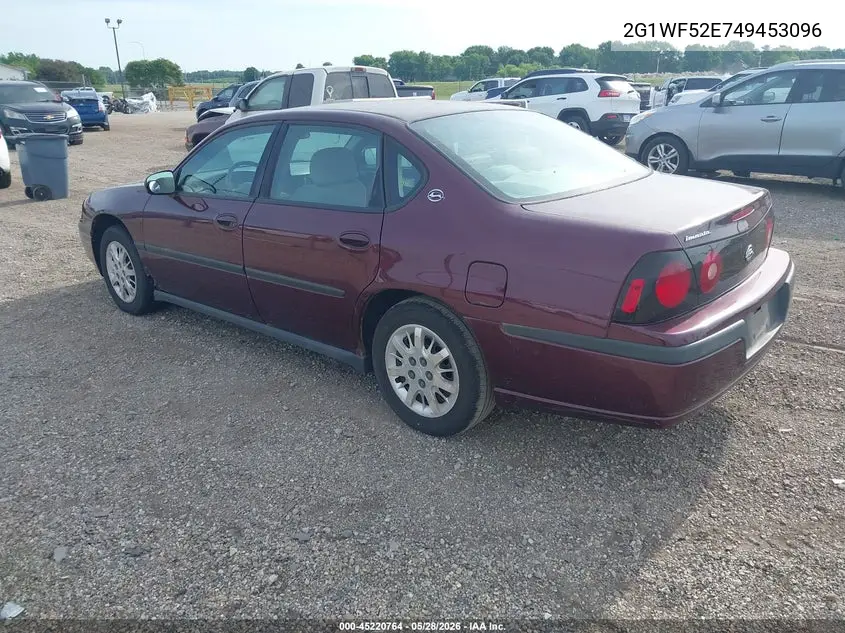 2004 Chevrolet Impala VIN: 2G1WF52E749453096 Lot: 45220764