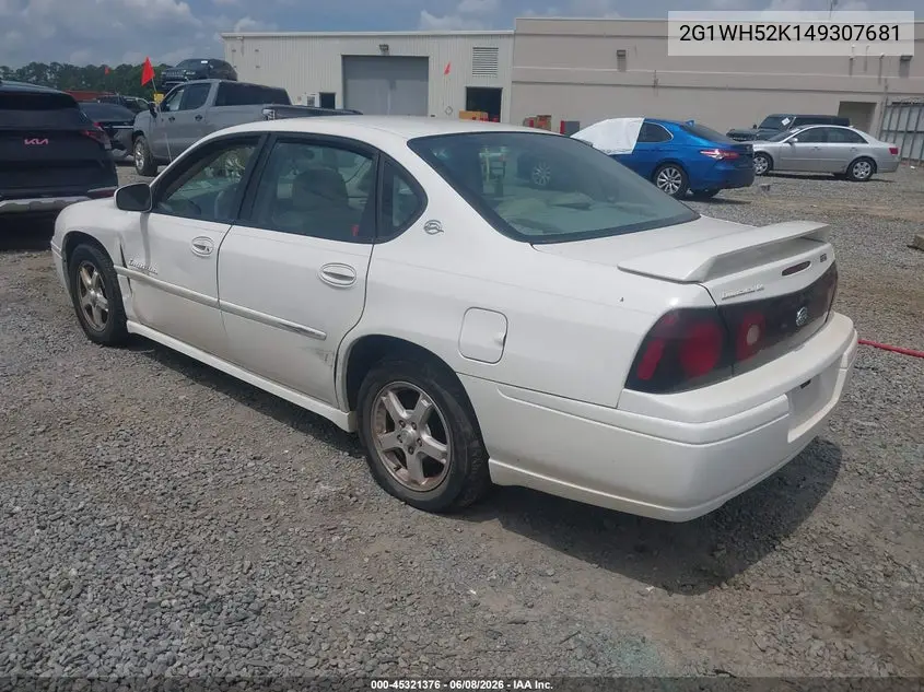 2004 Chevrolet Impala Ls VIN: 2G1WH52K149307681 Lot: 45321376